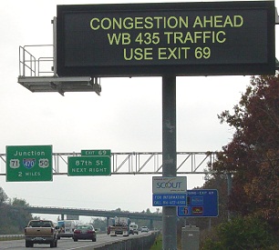 Congestion Ahead Sign